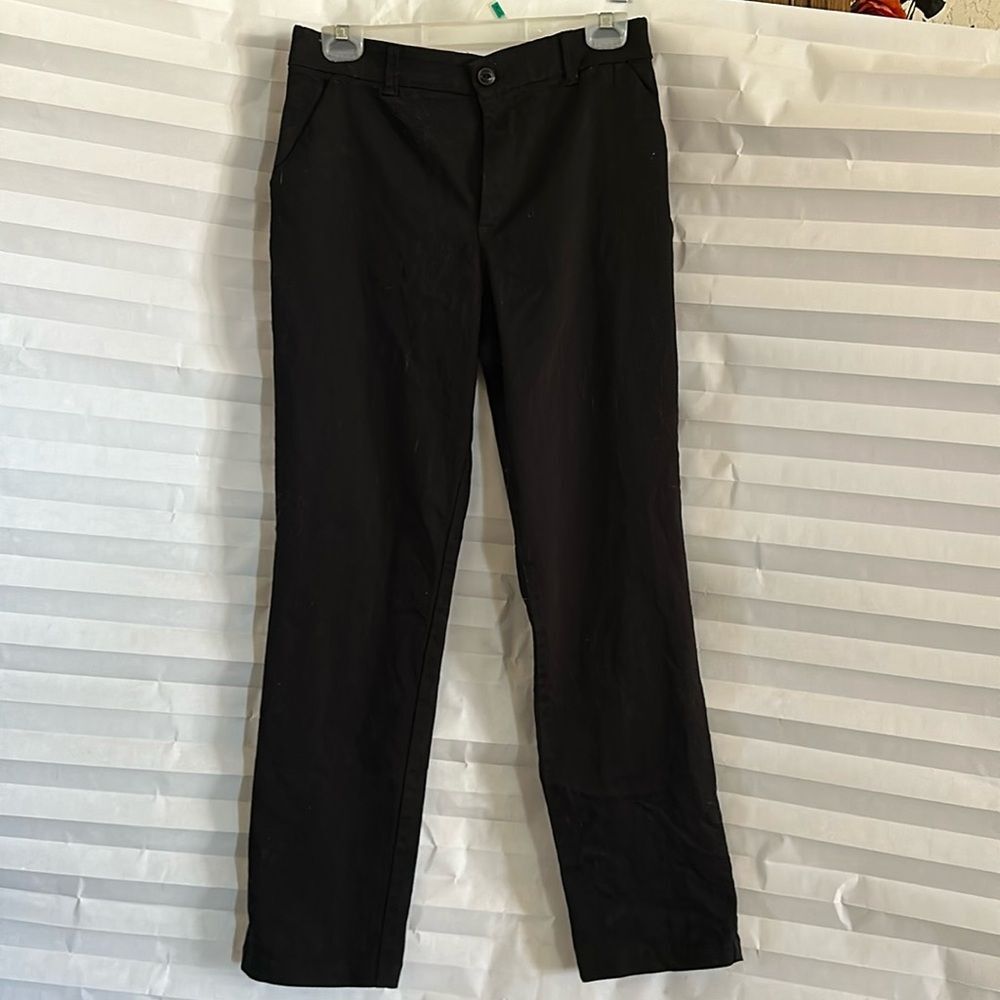 Lee Women's Black Trousers Pants Size 8M Mid Rise Classic Fit Casual Office Wear